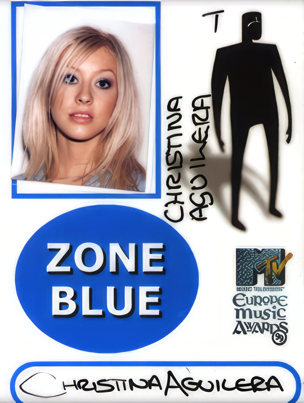 Christina's backstage pass to Europe's MTV Awards.
Christina's backstage pass to Europe's MTV Awards.