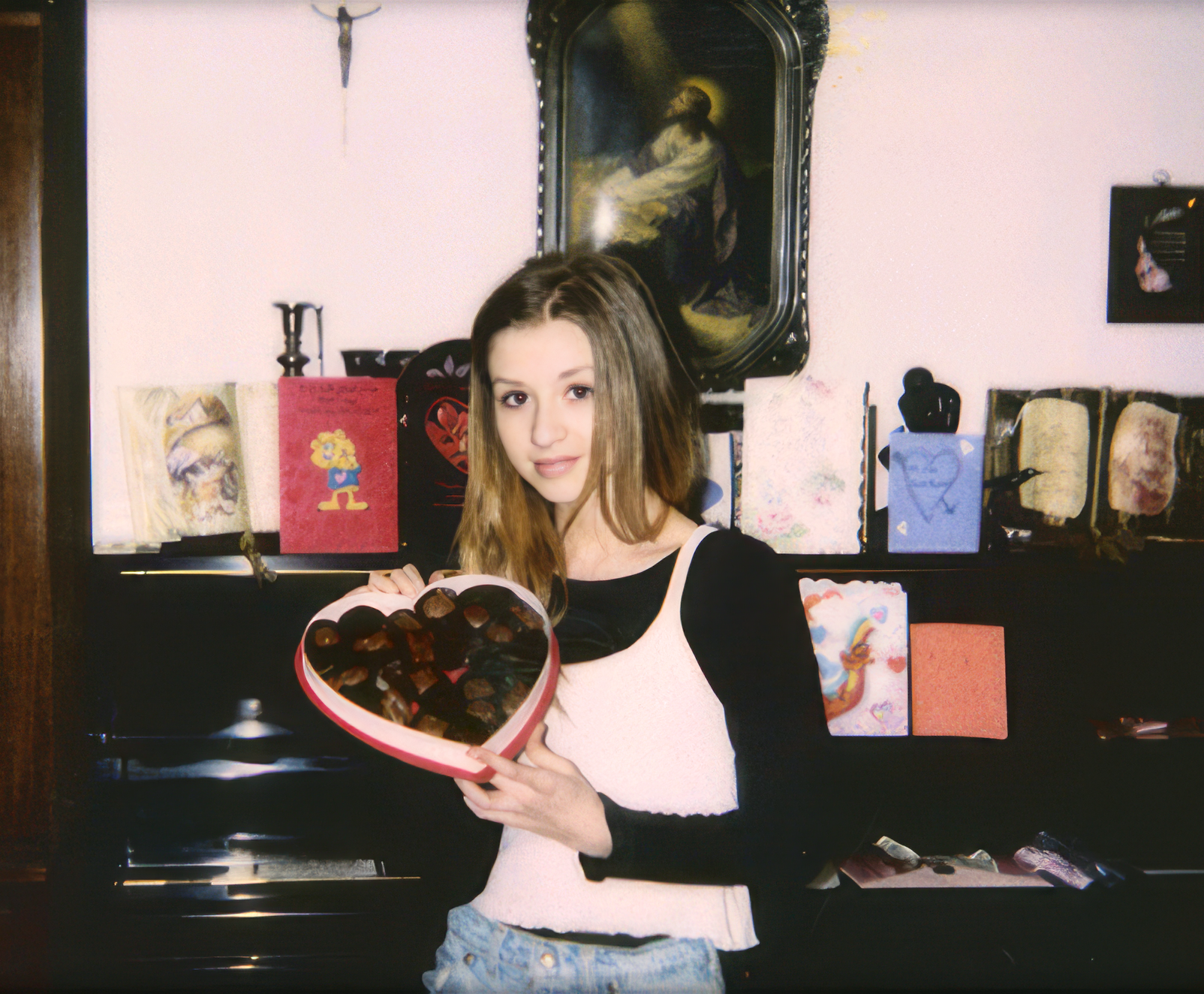 Valentine's day. Christina, age 13.
Valentine's day. Christina, age 13.